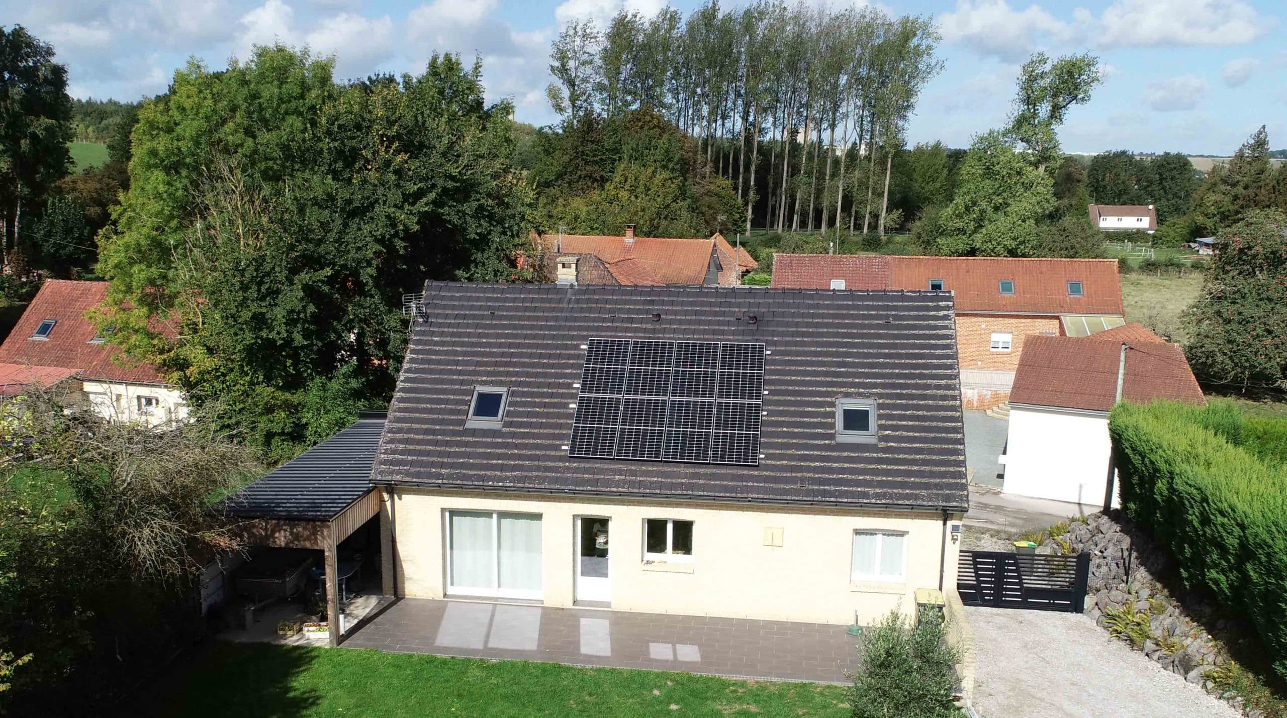 Installation photovoltaïque à Elnes
